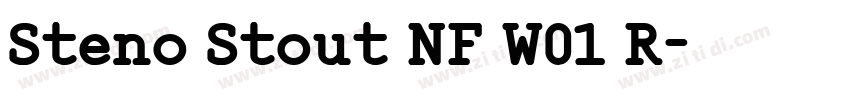 Steno Stout NF W01 R字体转换
